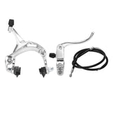 Front / Rear Fixie Bike Brake Kit Road Bike Cruiser Brake Set Bike Caliper Brake Kit Side Pull Brake Set bycicle parts