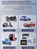12V 24V Car Battery Tester TK-100 Digital Vehicle Cranking Charging Scanner Diagnostic Battery Measurement Analyzer