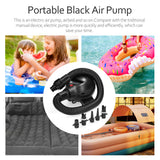 800W Air Pump Convenient Small Size Household Camping Inflate Tool Air Bed Air Mat Air Inflation Tool Quick Safety Inflator