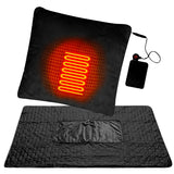 Electric Heated Blanket  Body Warmer USB Electric Heating Shawl Washable Thermostat Electric Heating Blanket Winter  Blanket