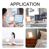 Sad Lamp Stepless Dimming Phototherapy Bionic Solar Light Touch Therapy Light Lamp Depression Anti-fatigue Lamp Timed Night Ligh