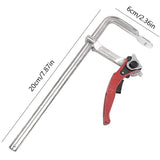 1 Piece F Clamp Quick Release Rail Clamp Parallel Clamps for MFT and Guide Rail System Hand F Fixture Woodworking DIY Vise Tool