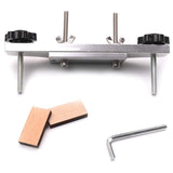 Metal Guitar Bridge Clamp Stainless Steel Guitar Bridge Bonding Tool for Luthiers with Wooden Block Guitar Luthier Tool