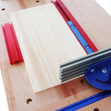 Woodworking 16/18/20mm Dog Hole Baffle Plate Planing Stop Board Workbench Aluminum Alloy Auxiliary T Track Clamp Saw Table Tools