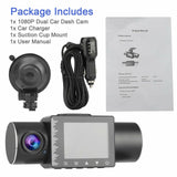 2 inch HD 1080p hidden driving recorder car 3lens car dvr,Three Channels with IR Night Vision Car Camera SD Card  Dashboard