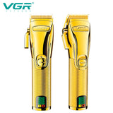 Professional LED  For Men Rechargable Adjustable Hair Clipper  Hair Trimmer Finishing Electric Haircut With 2500mAh Battery