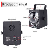 WUZSTAR DJ Disco Lights RGBW Laser Projector Sound light LED Party Lamp Stroboscopes Stage Lighting Effect for Club Wedding Show