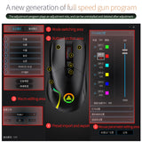 3325 Engine Professional E-sports Gaming Macro Mouse USB Wired RGB Breathing Luminous Programmable Mice for PUBG CF For LOL DNF