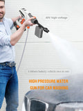 Wireless high voltage portable car water gun Lithium battery rechargeable water pump car washing machine