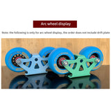 Freeline Roller Road Driftboard Maple Split Portable Skateboard 82A PU Drift Board Wheel Anti-Skid Skateboard