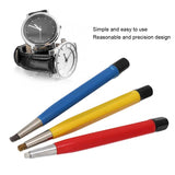 3pcs/set Rust Removal Brush Pen Glass Fiber / Brass /Steel Brush Pen Shape Watch Parts Polishing Cleaning Tool Watch Repair Tool