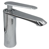 Zinc alloy built-in large Porsche cold and hot water mixing single hole basin faucet