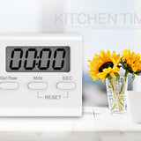 Digital Kitchen Timer, Cooking Timer, Strong Magnet Back, for Cooking Baking Sports Games Office (Battery not Included)
