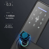 Cerradura Inteligente Smart Wifi Electronic Door Lock Fingerprint Password IC Card Mechanical Keys Unlock for Tuya Home Security