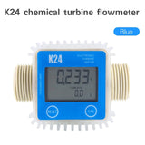 K24 Turbine Digital Oil Fuel Flow Meter Gauge For Chemicals Liquid Water