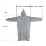 22    5 Colors Hooded Ponchos Transparent Raincoat EVA Elastic Cuffs Women Men Outdoor Travel Rain Cover Waterproof Camping