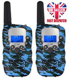FOR Children Walkie Talkies 2 Pcs Long Range Kids Walky Talky 446MHz 8 Channel