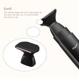 6500Rpm 2 In 1 Foldable Handle Back Shaver Men Hair Remover Usb Rechargeable Shaving Machine Beard Timmer Long Handle Razor