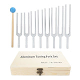 Portable 261.6-523.2HZ Tuning Fork Hammer Tool Set Diagnostic Tool for Sound Healing Therapy Body Relaxation Health Care Tools