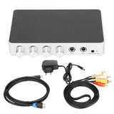 HD Multimedia Interface Mixer 4K 1080P DC 12V Adjustable Sound Microphone Amplifier AC 100-240V 50-60Hz for Laptops Computers