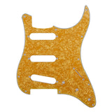 11 Holes Electric Guitar Pickguard SSS Strat Guitar Scratch Plate &amp; Screws For ST Style Guitar Parts Replacement