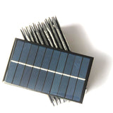 BUHESHUI 1.2W 5V  Solar Panel  Charger For 3.7V Battery 117*68MM Solar panel Cell Polycrystalline 5pcs/lot