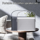 Home Mini Karaoke Speaker Kit Wireless Bluetooth-compatible Dual Microphone Speaker Small Audio Ktv Set