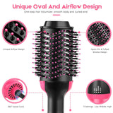 One Step Hair Dryer Electric Hot Air Brush Multifunctional Negative Dryer brush Negative Ion Generator Hair Straightener Curler