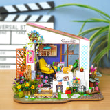 Robotime DIY Dollhouse Miniature Doll House Furniture Wooden Dollhouse Kits forChildren Gift for Dropshipping