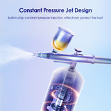 Portable Mini Airbrush Set Facial Water Oxygen Injector Machine Compressor Skin Mouisture Multi-Function Makeup Paint Art Spray