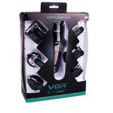 VGR all in1 grooming kit rechargeable beard&amp;hair trimmer for men electirc shaver face body groomer nose ear trimmer eyebrow