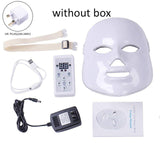 Led Facial Mask 7 colors Facial Rejuvenating Infared Light Therapy Phototherapy Mask Spot Acne Removal Face Skin Care Tool
