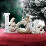 Resin LOVE/FAMILY Alphabet Figurines Desktop Ornament LOVE/FAMILY Letters Sign Statue Holiday Gifts Home Decor for Wedding