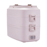 220V 2 Layers Electric Meals Food Heating Box Mini Portable Electric Rice Cooker Steaming Cooking Machine For Office School