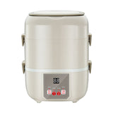 220V 2.2L Electric Rice Cooker Portable Household Meals Lunch Heating Box For Travel Trip School Hotel Using