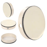 4/6/8/10 Inch Wooden Hand Drum Kid Percussion Toy Wood Frame Drum for Children Music Game Convenient Portable Musical Instrument