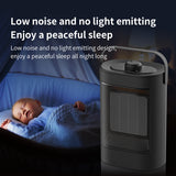 Small Space Heater For Indoor Use,Electric Ceramic Space Heater,Portable Heaters Fan For Office Bedroom 1500W EU Plug