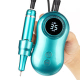 Electric Nail Drill Machine 35000RPM Built-in 2600mAh Battery Portable Nail Polisher Grinding Device Nail Tool 10 Hours of Use