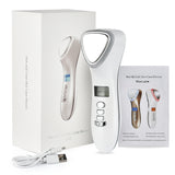 LED Hot Cold Face Massager Photon Cryotherapy Skin Rejuvenation Tightening Wrinkles Reduce Vibration Face Lifting Beauty Device