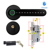 TTLock or Tuya APP Smart Remote Control Fingerprint Biometrics Lock Support Password Number Code Key