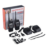 Baofeng BF-888S 2 PCS VHF/UHF portable FM Transceiver Rechargeable Walkie talkie Two Senses 5W 2-way ham radio comunicador EUplu
