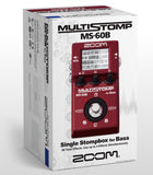 ZOOM MS-60B integrated stomp bass guitar single piece effector, multi effect pedal, suitable for guitar and bass guitar brand