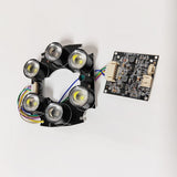 Double light source dot matrix 6 lights 4 Warm lights 2Infrared lights Square machine  light board intelligent warm light