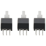 20 Pcs 6 Pin DPDT Latching Tact Tactile Push Button Pushbutton Switch With 30 Pcs Double Sided PCB Board Prototype Kit