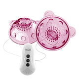 Nipple Massager Vibrating Nipple Suckers with 360° Rotational Stimulation 10 Vibration Modes Strong Suction Breast Sexy Toys