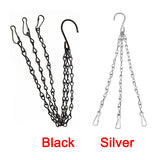 5 Sets With Hooks Flower Pot Decoration  Home Outdoor Durable Hanging Basket Chain Iron For Birdhouses Garden Plant