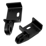 2Pcs Auto Front Tow Hook Shackle Bracket for Replacement Black
