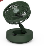 USB Portable Electric Fan Rechargeable Retractable Spray Fan Foldable Household Air Circulation Fan For Travel Home Office
