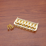 7 String Guitar Saddle Bridge Fixed Bridge for Electric Guitar/Strings Through Body Guitar Replacement