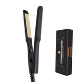 Flat Iron Hair Straightener &amp; Professional Styler  Smoothing Iron Hot Comb Curling Brush 2 in 1 Men Beard Straightening Iron